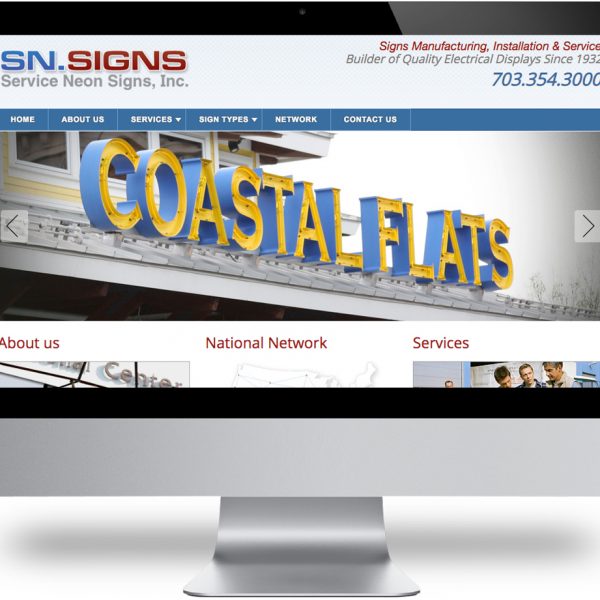 Signage Company in Virginia Website Design and Development