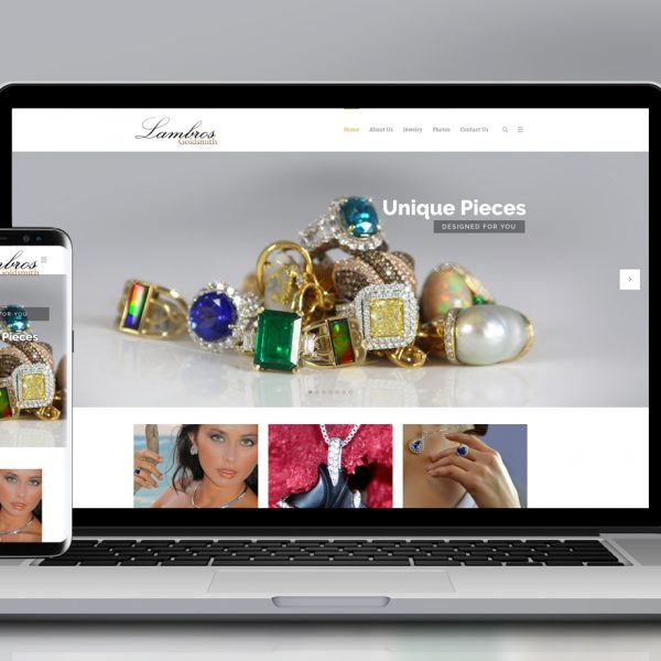 Lambros Goldsmith Jewelery Store in Virginia Website Design