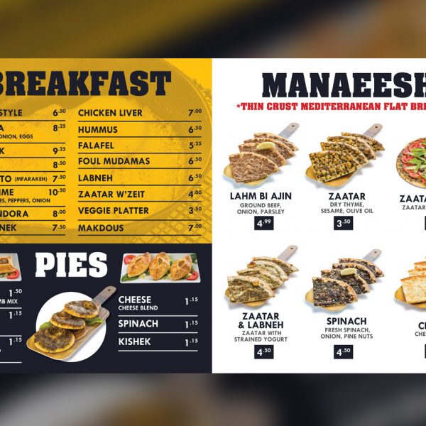 Restaurant Menu Design