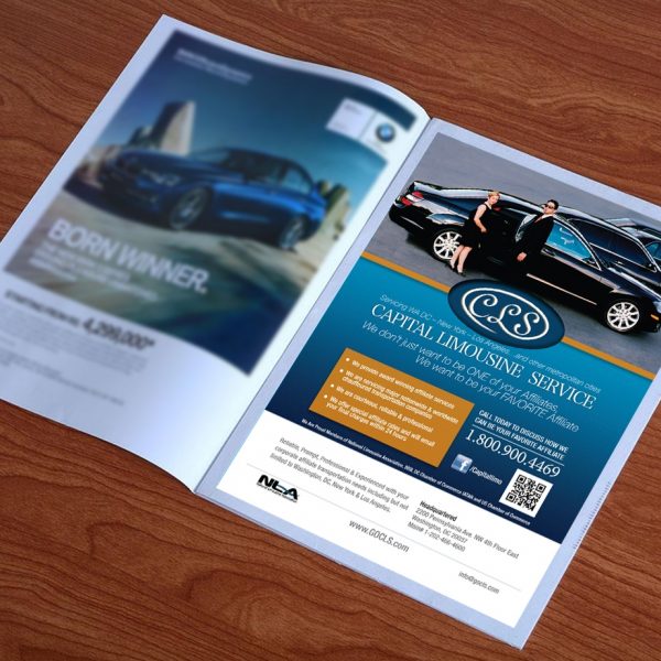 Capital Limousine Branding and Print Advertising