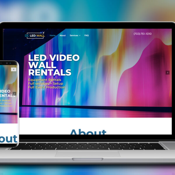 Website Design for an audio visual company in Washington DC